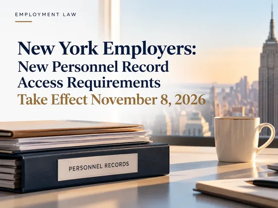 New York employers personnel record access requirements take effect November 8, 2026
